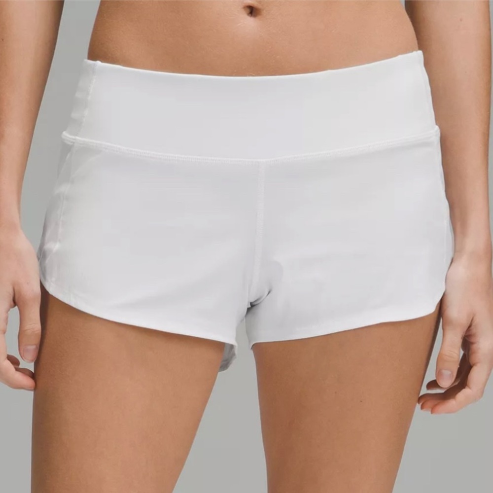 Lululemon Speed Up Low-Rise Lined Short 2.5” White